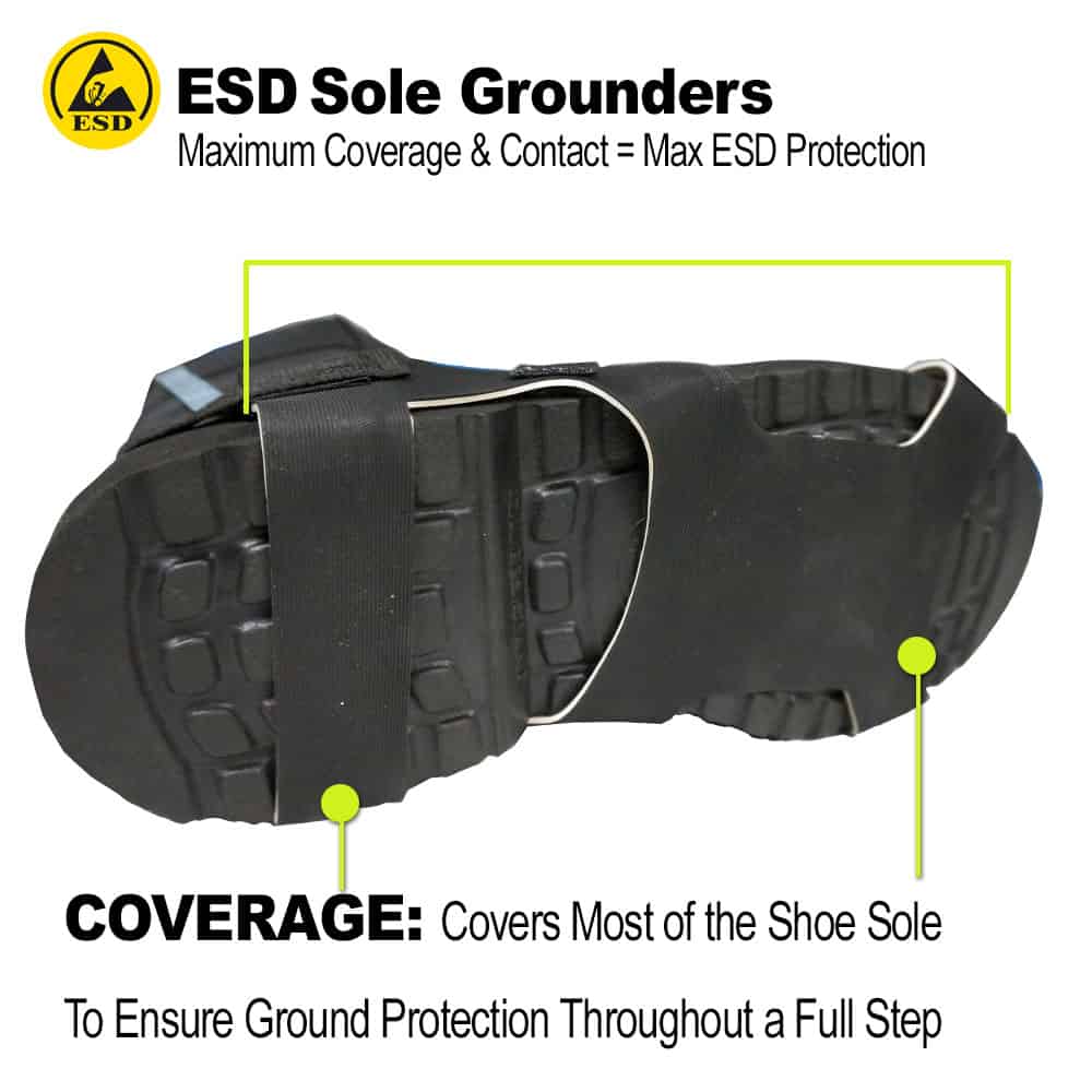 HG6005 - Full Coverage ESD Sole Grounders - Extra Small - Image 2
